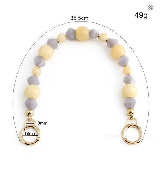 Stone Shape Acrylic Chain-35 cm