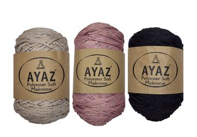 Polyester Soft Makrome Glitter