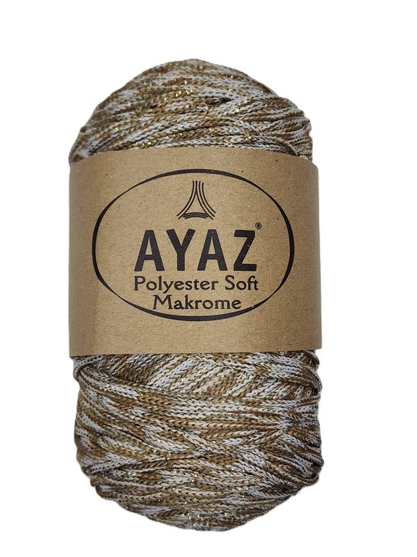 Ayaz-Polyester Soft Macrome Glitter-04-103