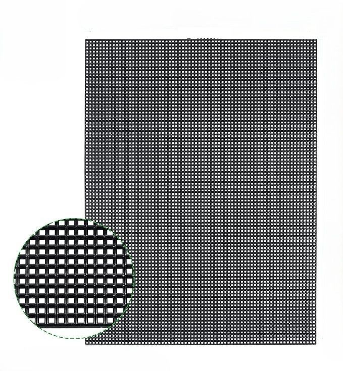 Black Plastic Canvas 53.5 cm* 50 cm