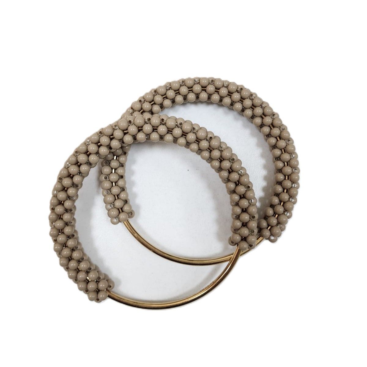1 Pair Round Handle with Pearl- 11 CM