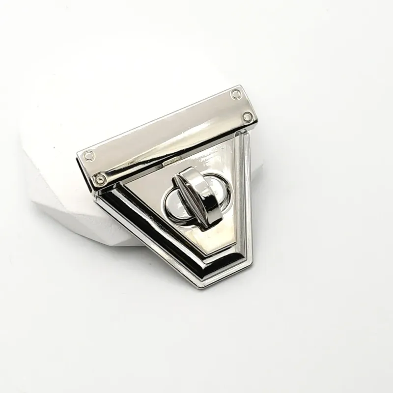 1 piece Bag Lock Turn Lock Silver- 3 cm