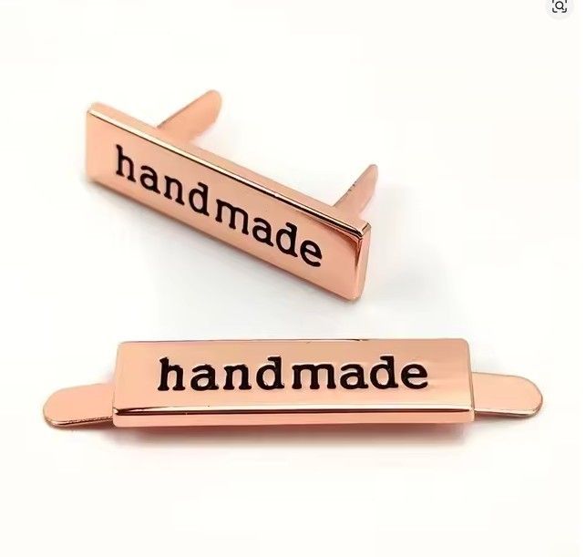  Rose gold  tag handmade 3.5 cm