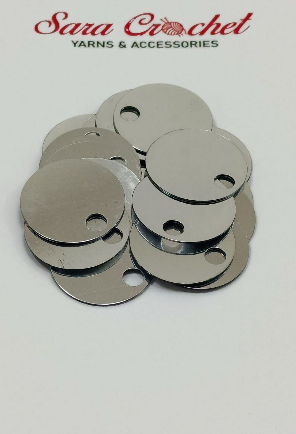 Round Flat Sequin 30mm - Silver