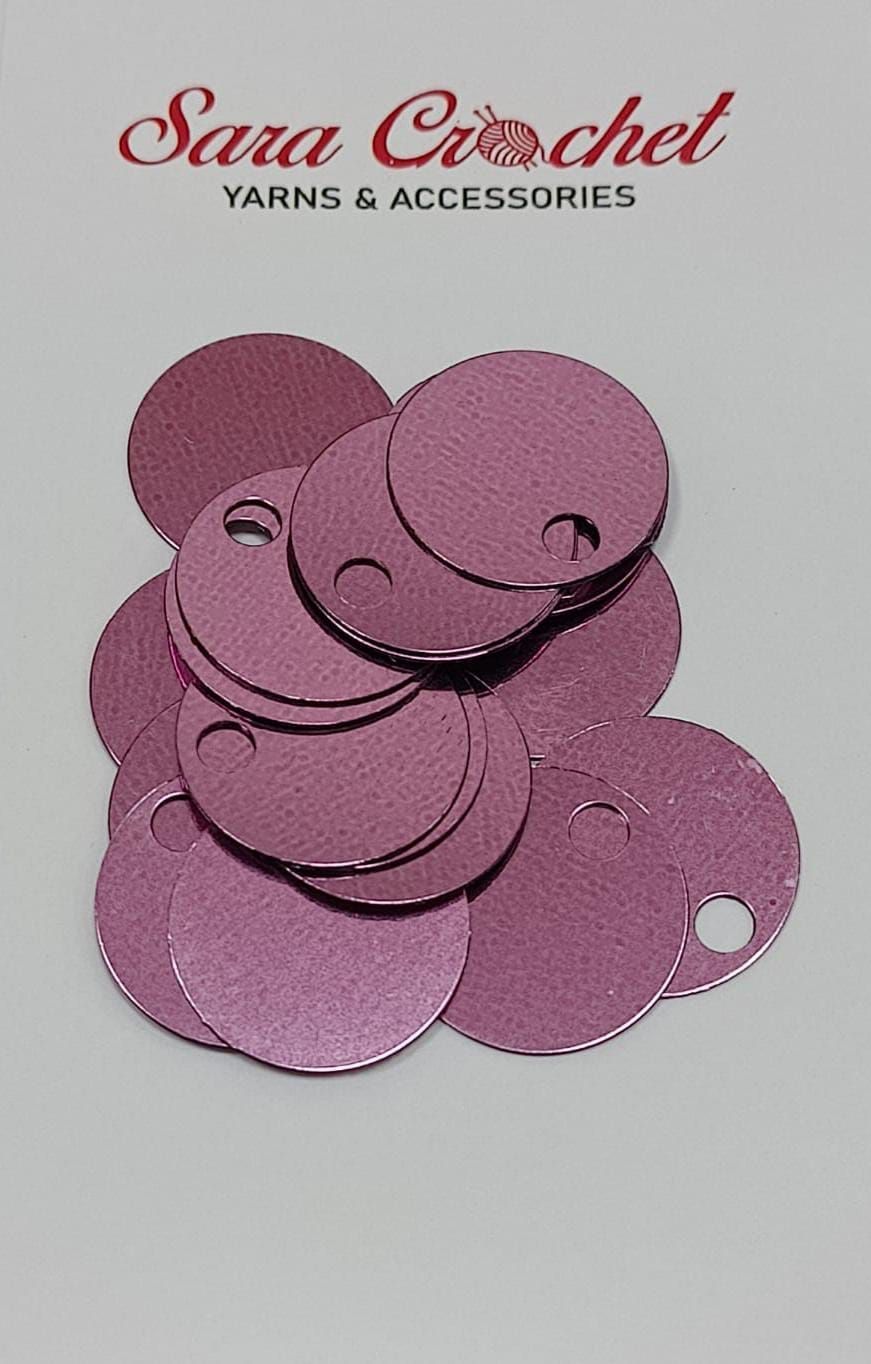 Round Flat Sequin 30mm - Violet