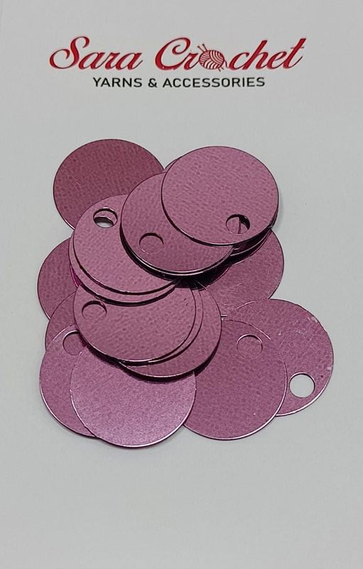 Round Flat Sequin 30mm - Violet
