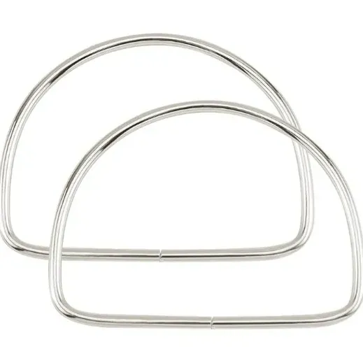 1 Pair Half Cirlcular Handle Silver