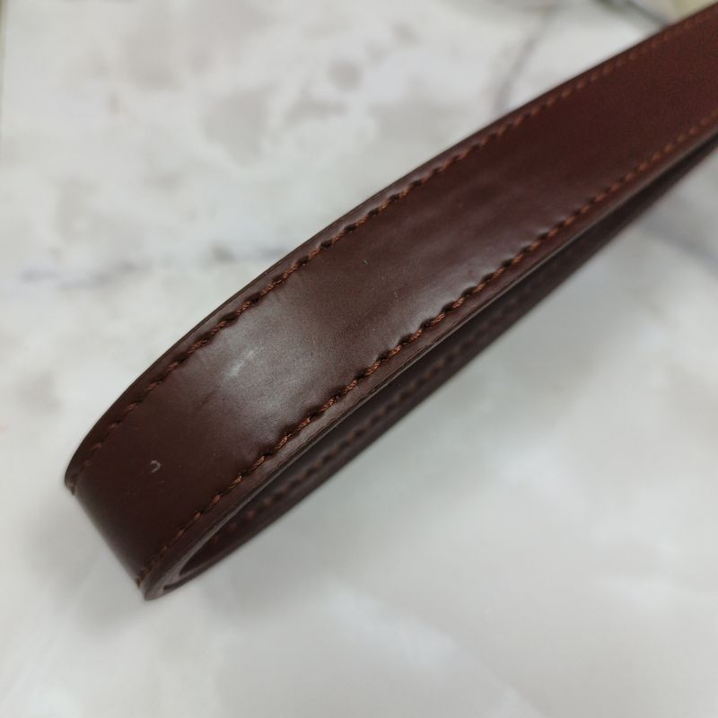 Two Leather Handles dark brown