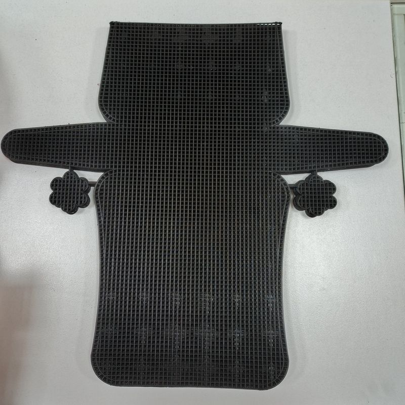 Black Plastic Canvas Bag Shape black  21 cm x 45.50 cm 5mm