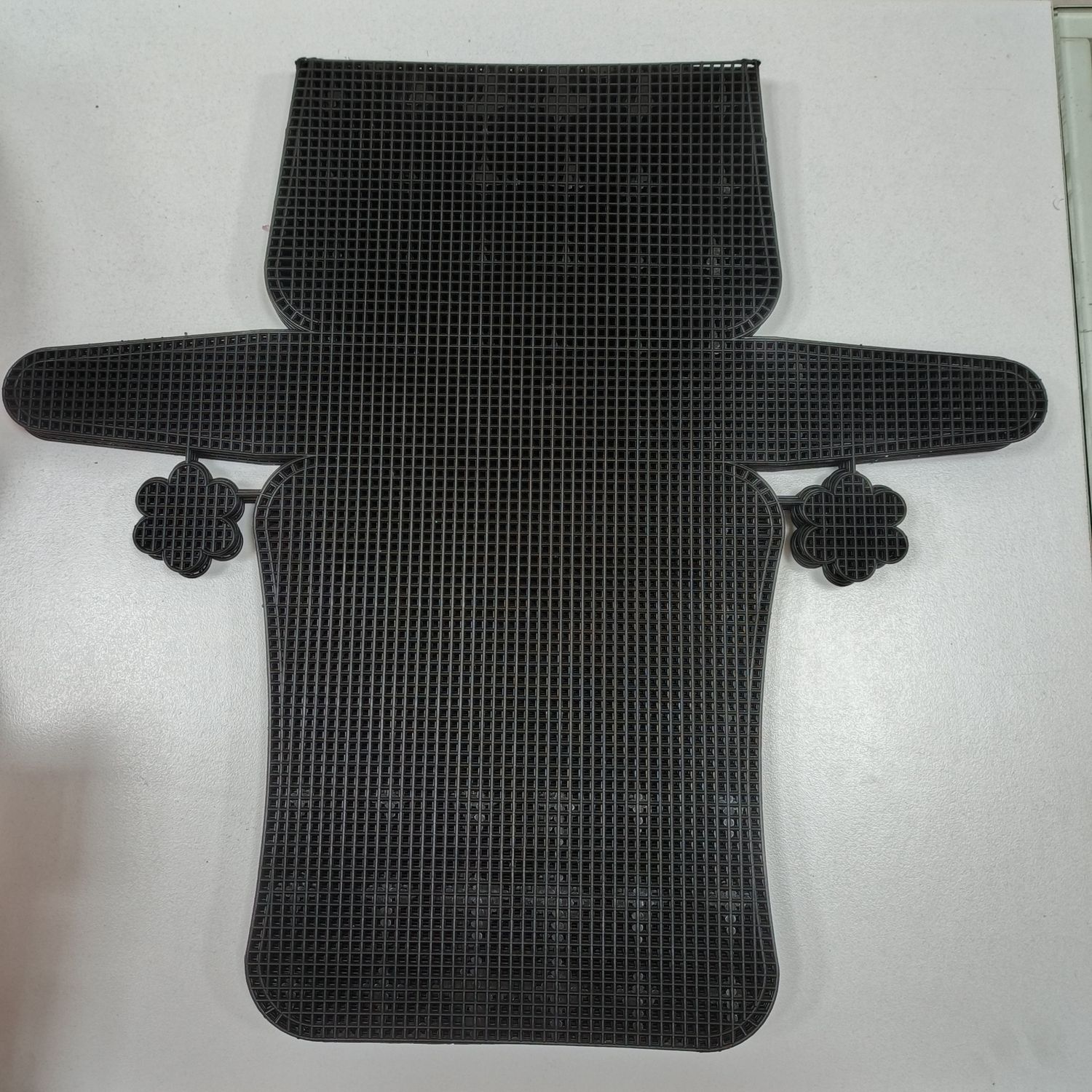 Black Plastic Canvas Bag Shape black  21 cm x 45.50 cm 5mm