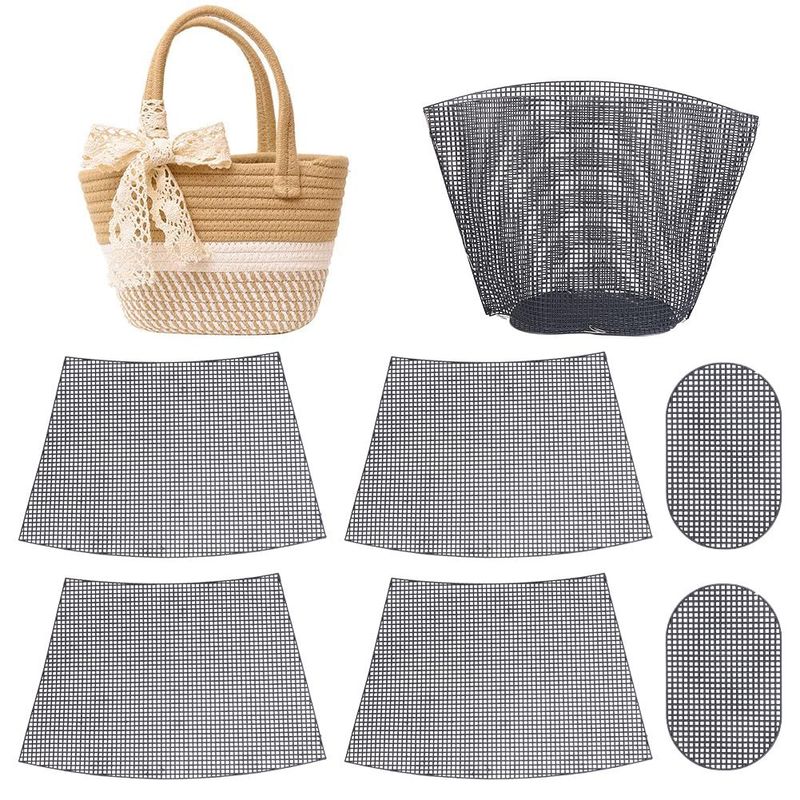 White Plastic Canvas Bag Shape- White