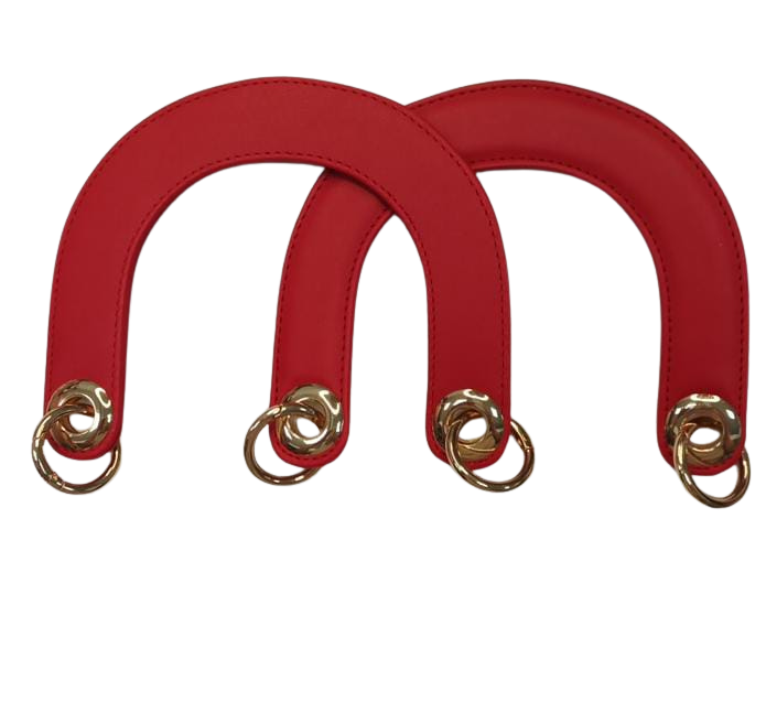 U Leather Handles-Red