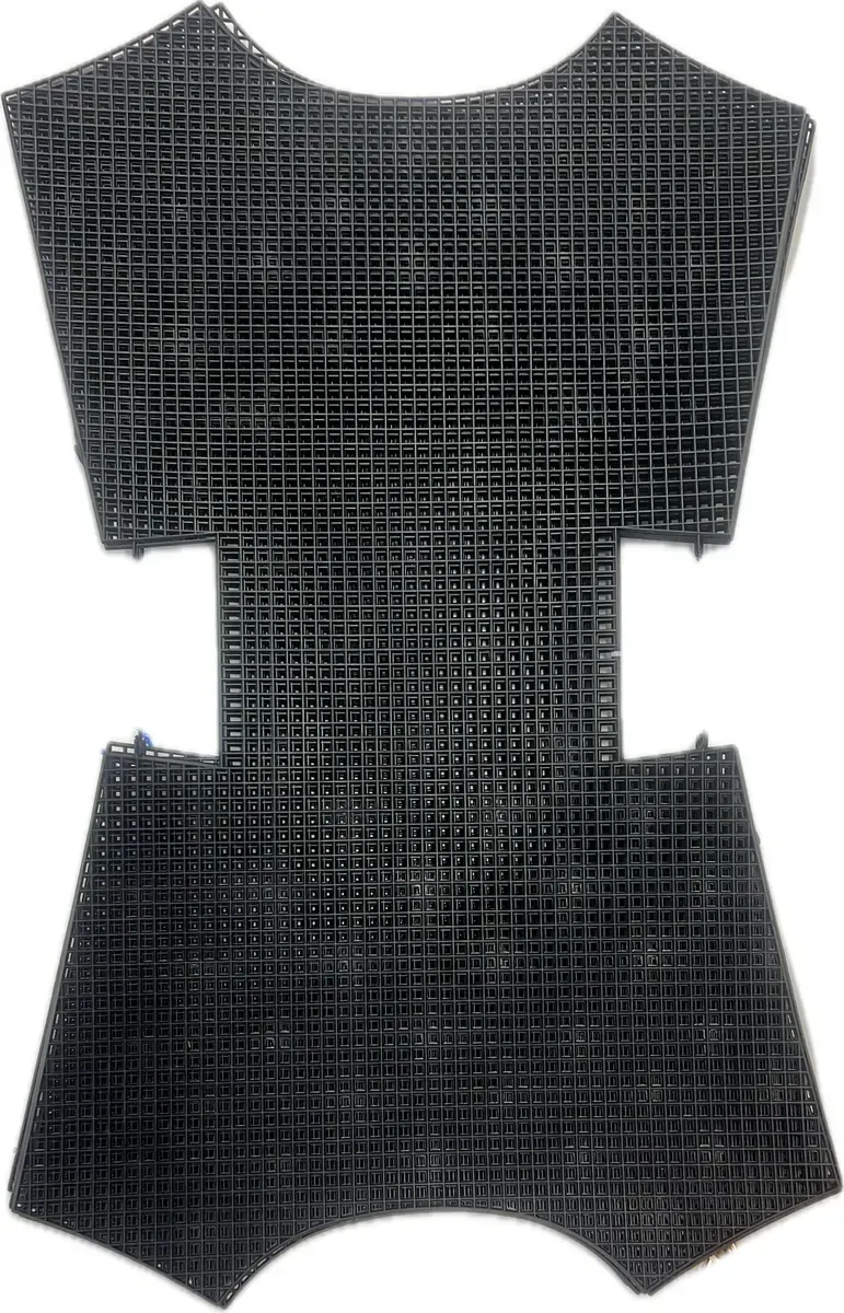 Black Plastic Canvas Bag Shape