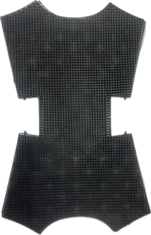 Black Plastic Canvas Bag Shape