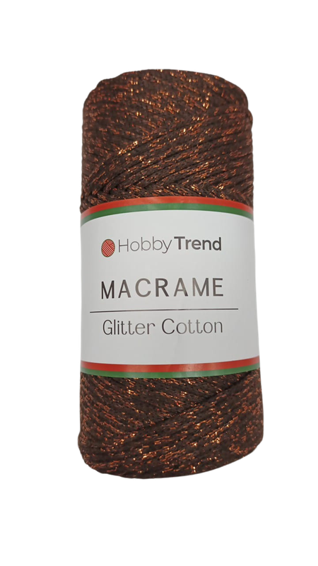 HobbyTrend-Macrame Glitter Cotton-210c