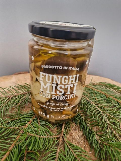 Funghi misti con porcini in olio d'oliva 270g