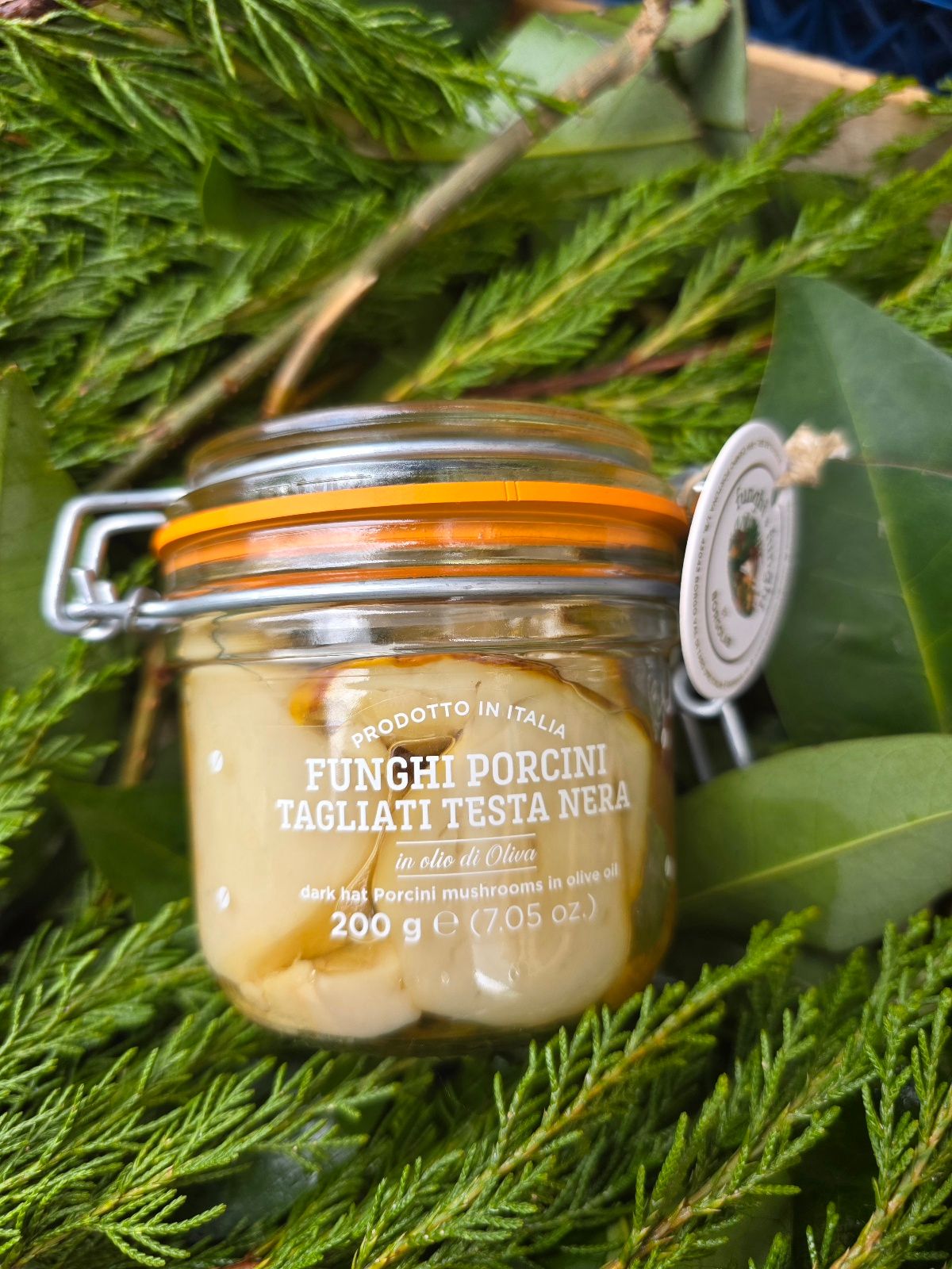 Funghi porcini tagliati testa nera in olio d'oliva 200G