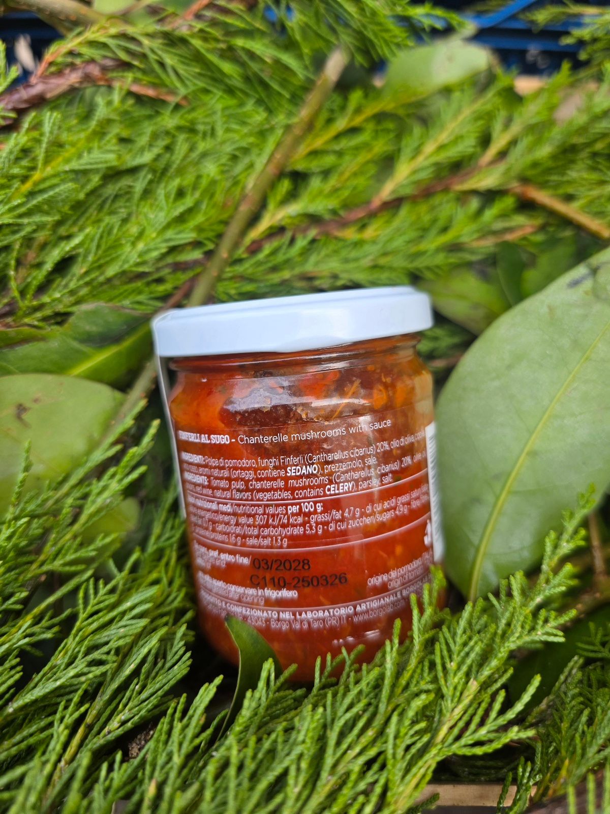 Funghi finferli al sugo 180g