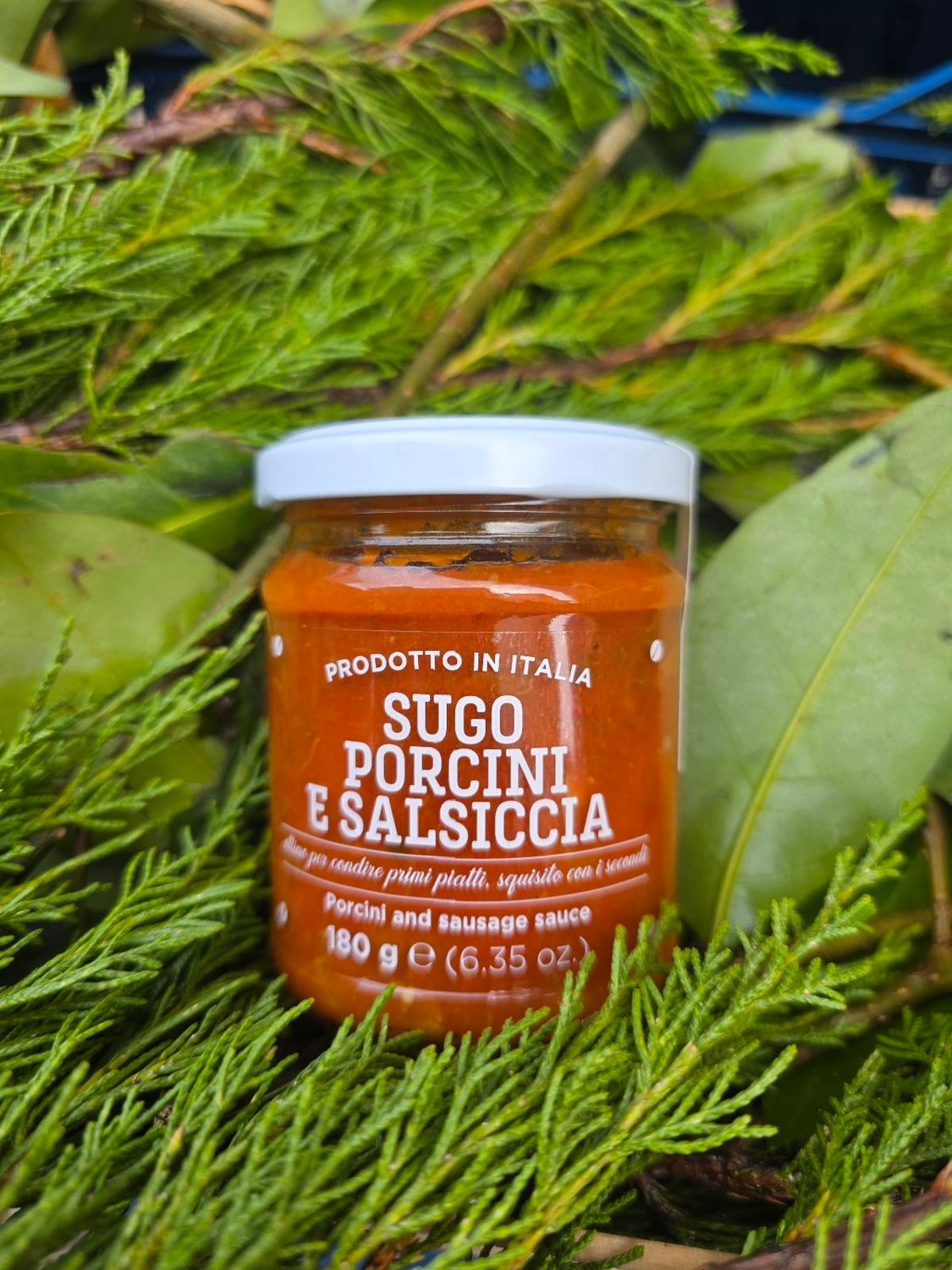 Sugo con funghi porcini e salsiccia 180g