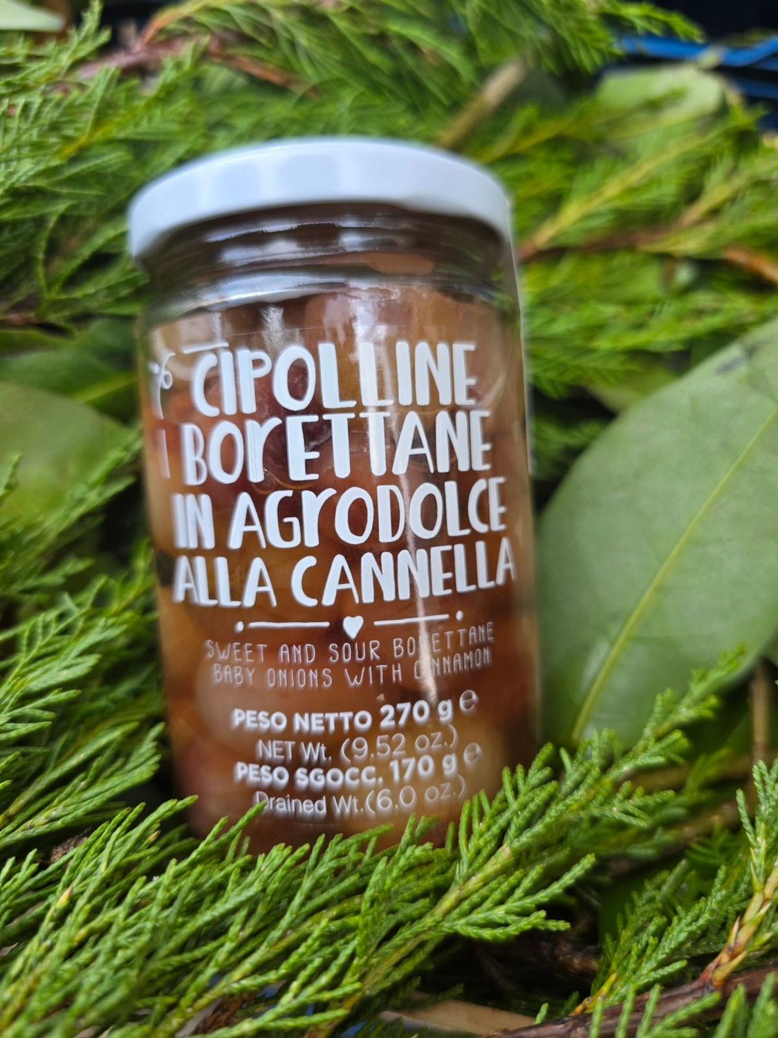 Cipolline borettane in agrodolce alla cannella 270g