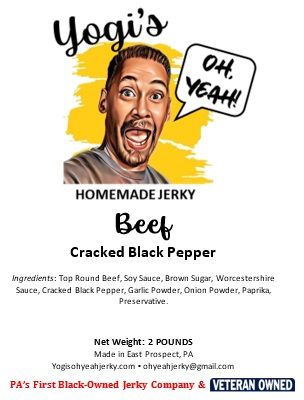 2 LBS. Cracked Black Pepper Beef Jerky