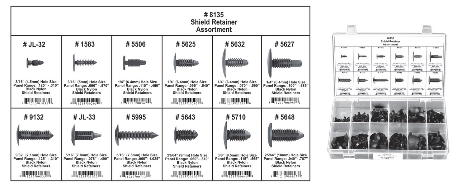 Assortment Retainer Shield