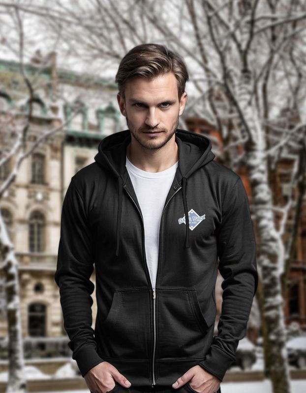Double in Zipper, black