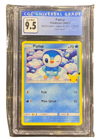 Piplup Mcdonalds CGC 9.5