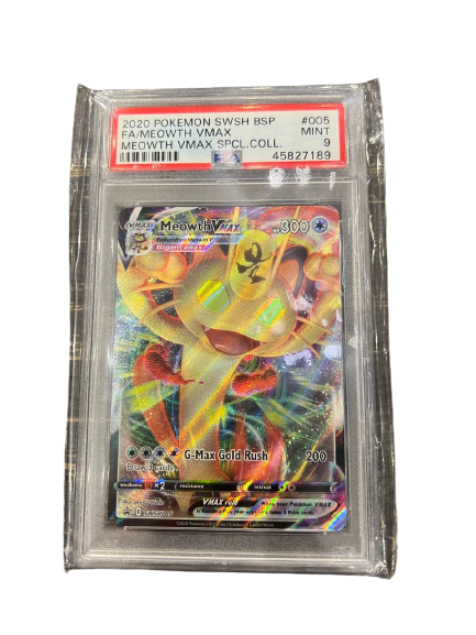 Meowth Vmax PSA 9