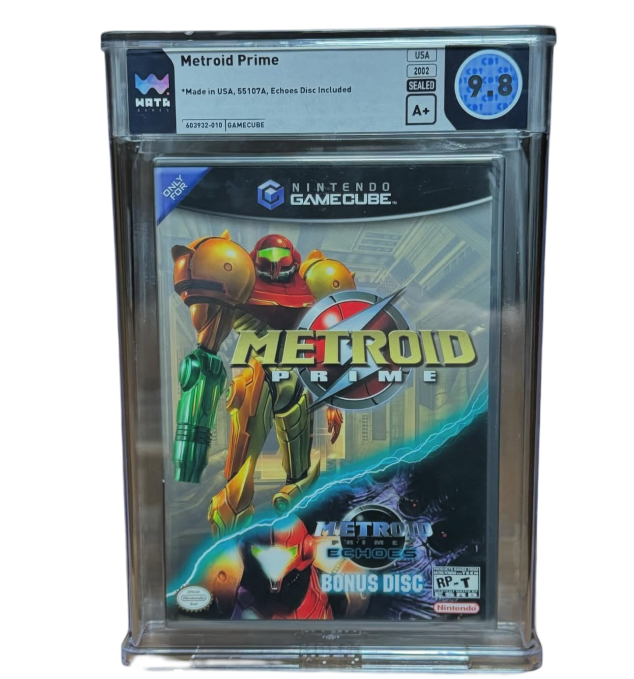 GRADED Metroid Prime + bonus disc Metroid prime echoes 