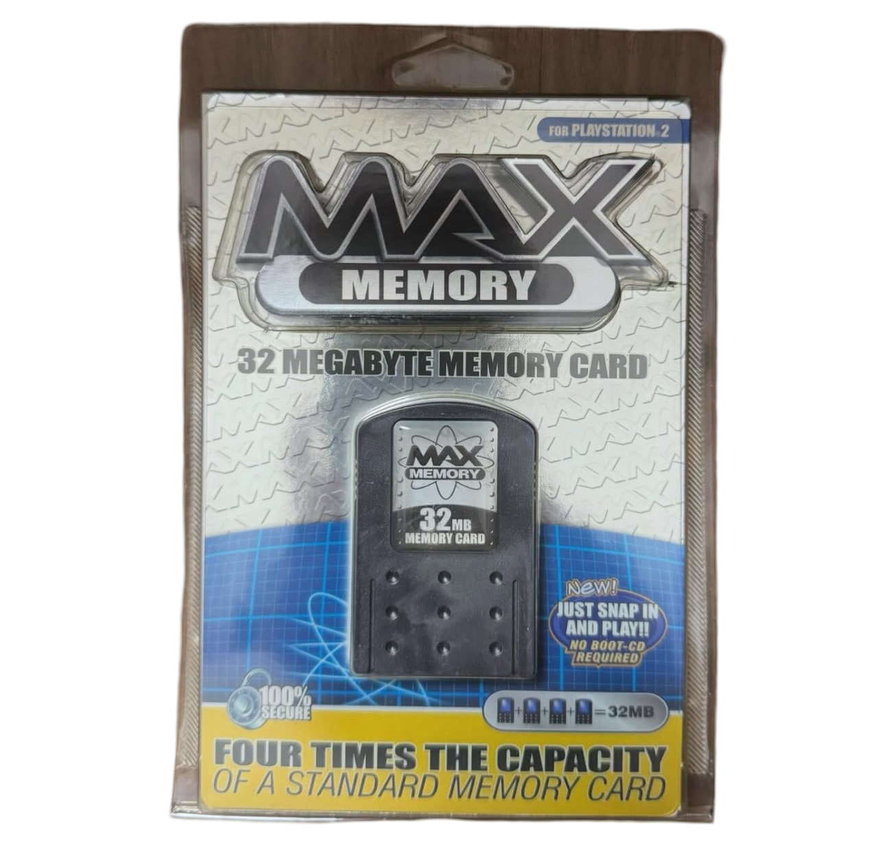 Max memory 32 MB memory card for PS2 
