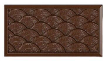 Fan Shape Chocolate Bar - Art Deco Style -