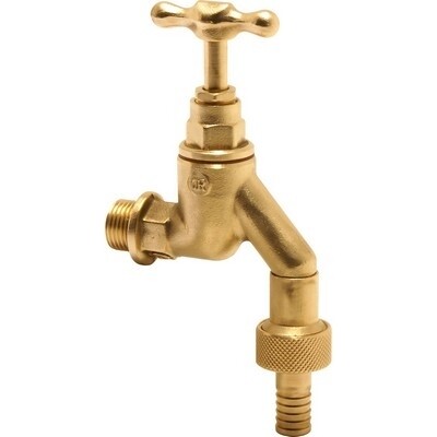 Pegler Bib Tap 1/2 Pegler Bib Tap 1/2" BSP with double check valve and hose union.