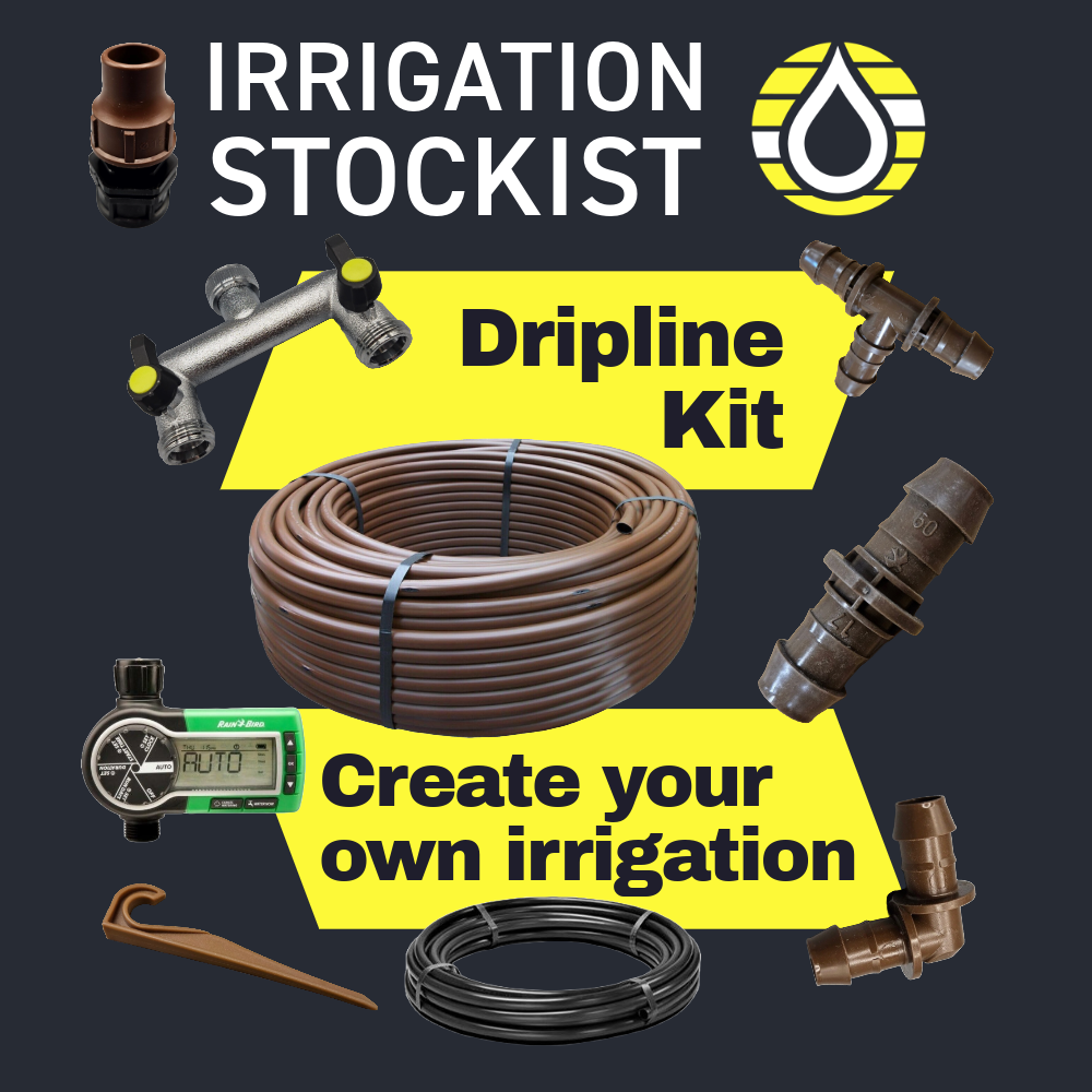 Rain Bird Dripline Kit 300m, Timer and Fittings