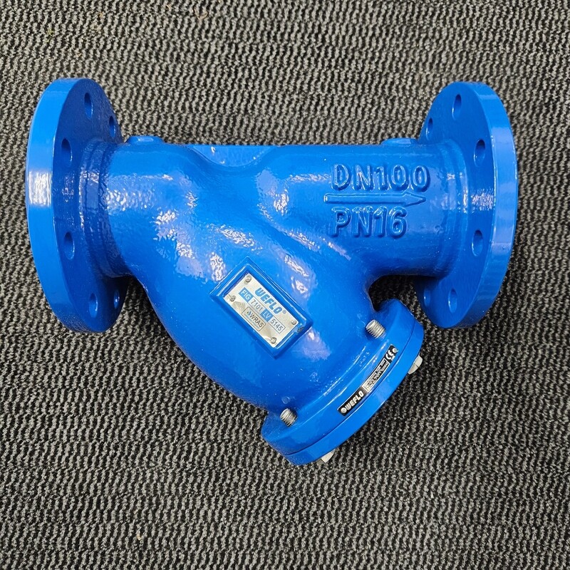 Y-Strainer DN100 4 Y-Strainer DN100 4" PN16 Cast Iron Epoxy Coated Flanged 3mm Stainless Screen