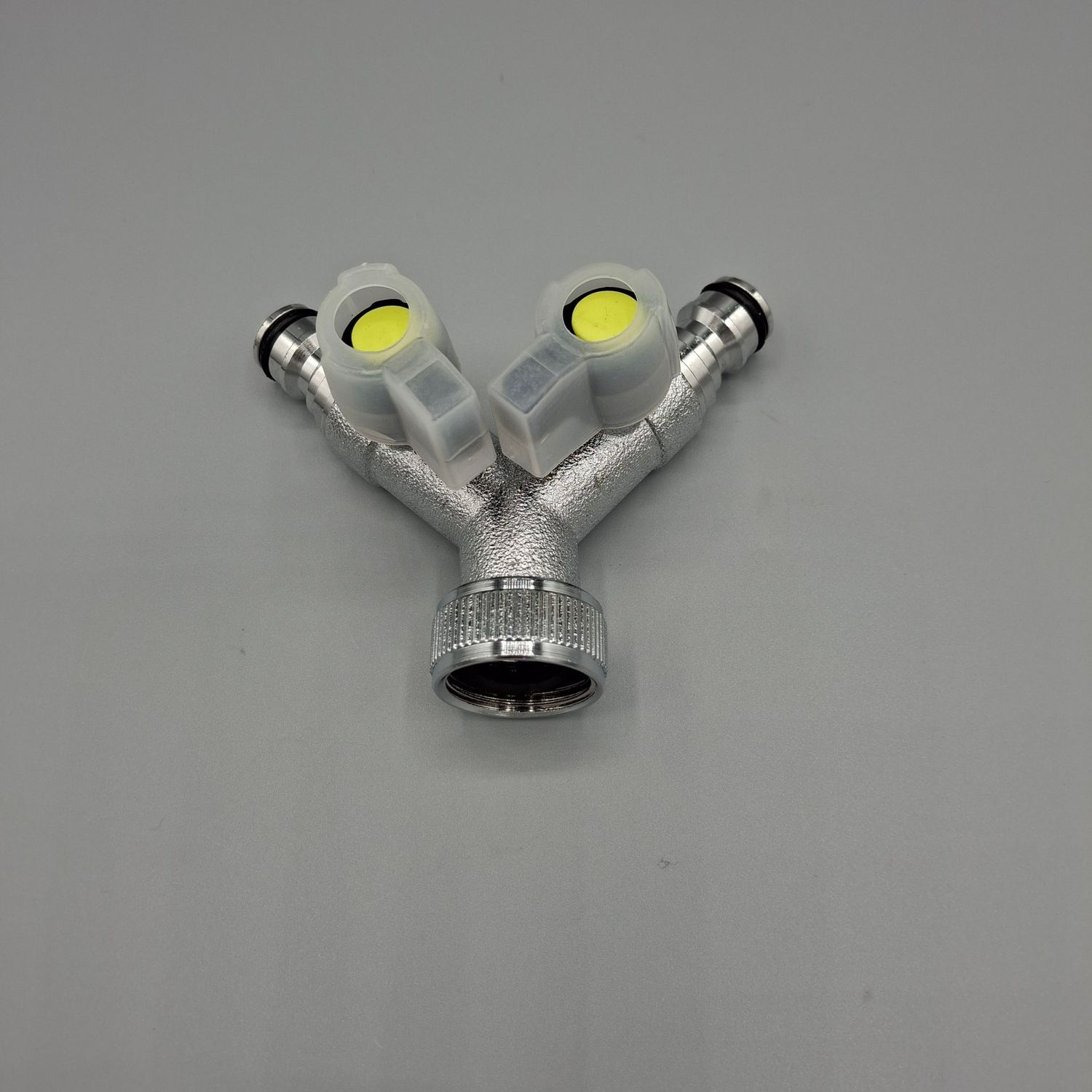 Brass 2-way Manifold with Quick Connector Outlets