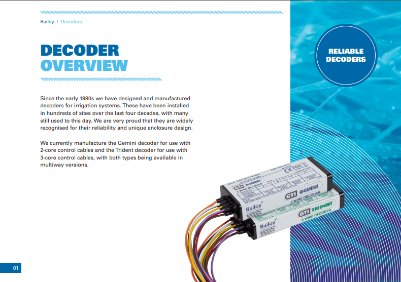 Bailoy Toro Trident 3-wire 3 Station Decoder