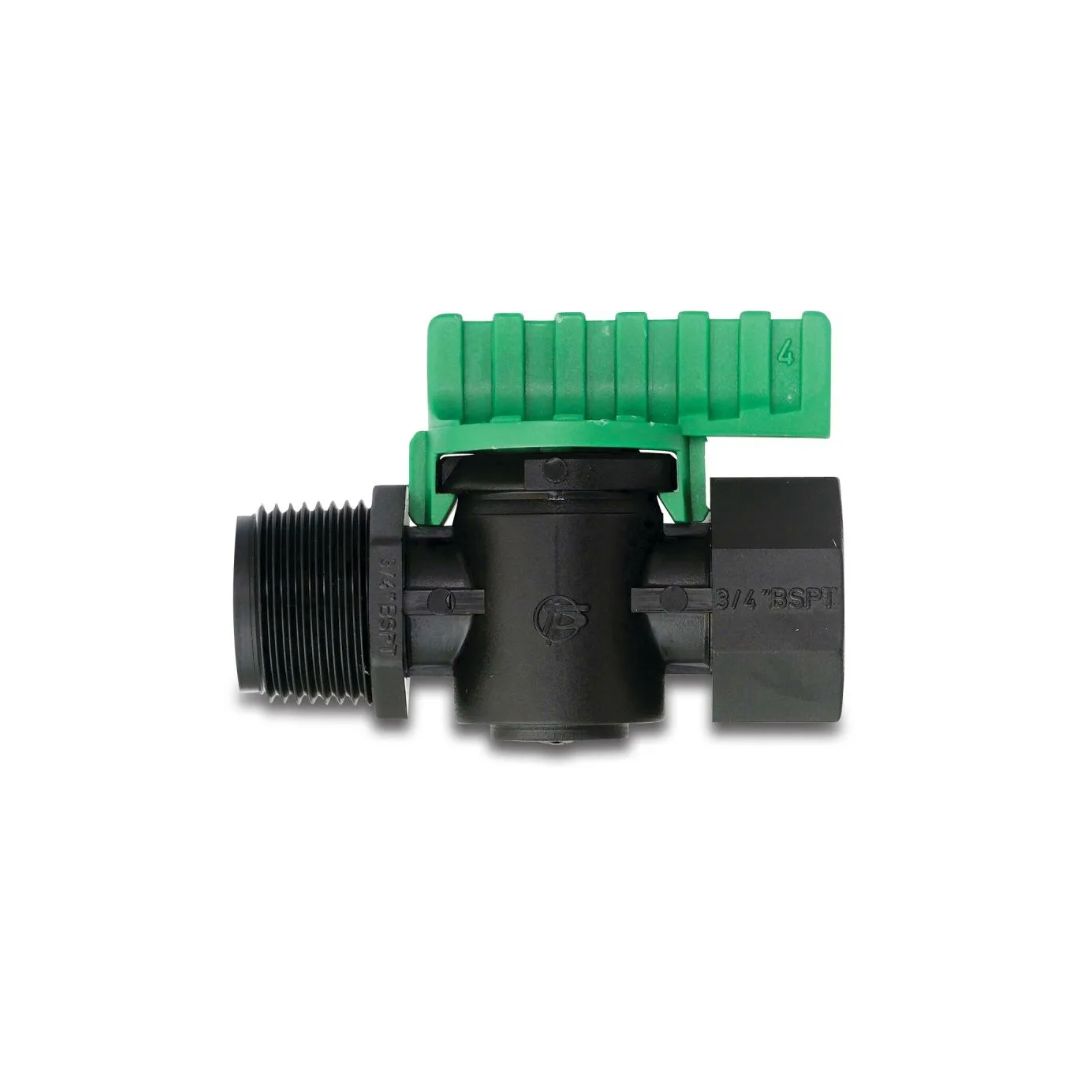 Tavlit Plug valve PP 3/4" male thread x female thread 8bar