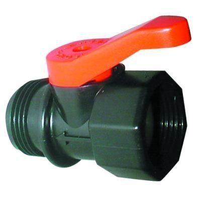 ¾" BSPF Plastic Ball Valve for Manual Filter Flushing