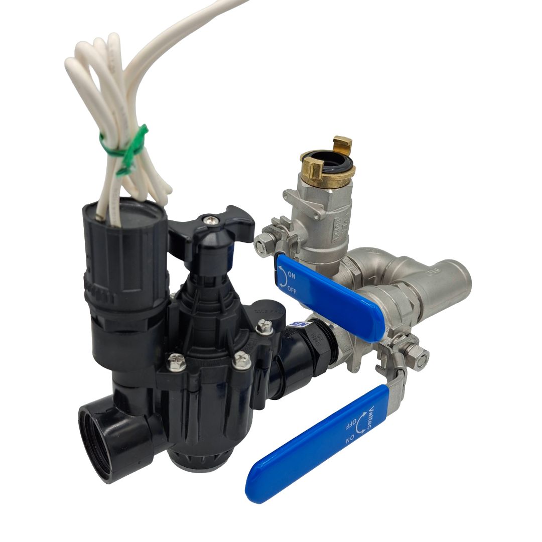 1" Stainless Steel Valve with 1" Hand Point inc Rain Bird PGA Solenoid Valve