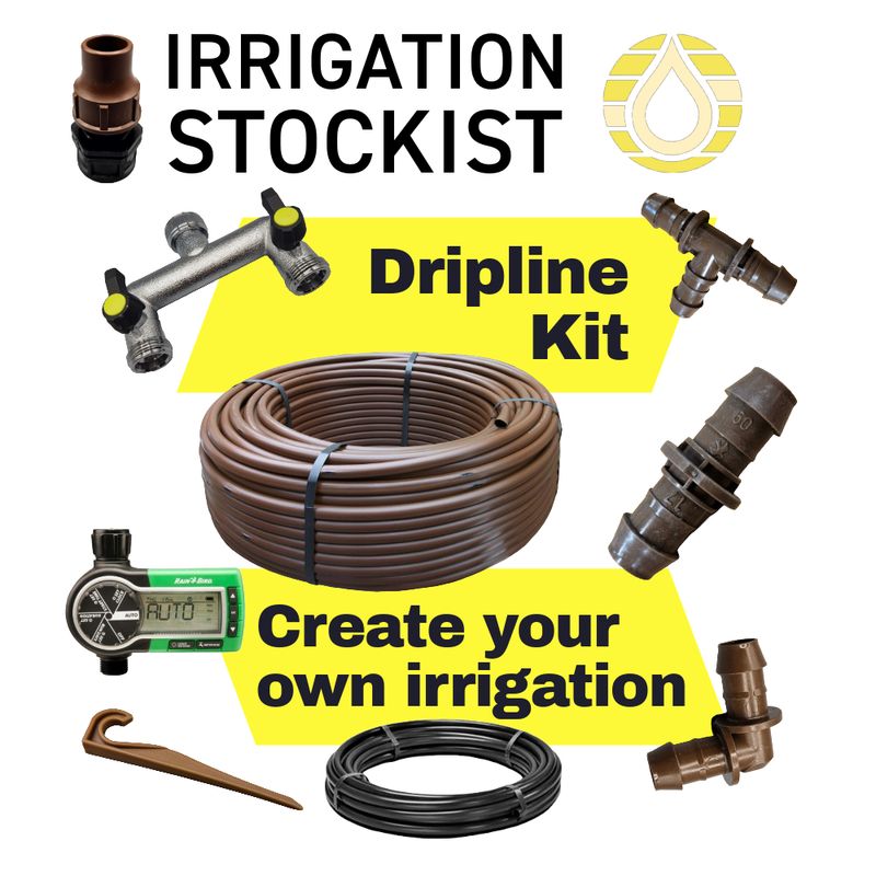 Rain Bird Dripline Kit 200m, Timer and Fittings