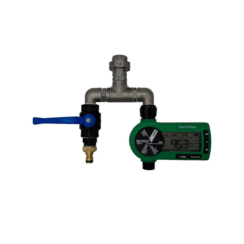 Premium Tap Splitter including Rain Bird Tap Timer