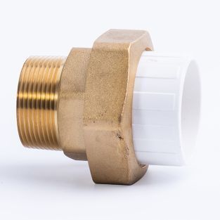 White-Pool Adaptor Composite Union Plain to BSP (F/M)
