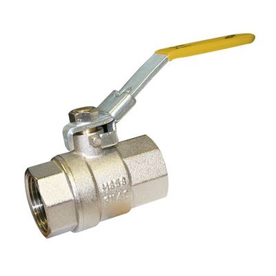 Brass Ball Valve with Locking Yellow Lever – BSPT Brass Ball Valve with Locking Yellow Lever – BSPT