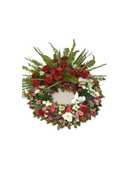 Couronne à plat avec fronton