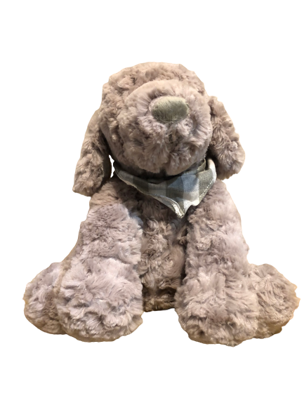 Peluche chien gris