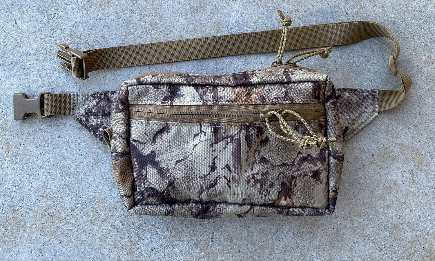 Fanny Pack: Natural Camo 600d (Regular Size)