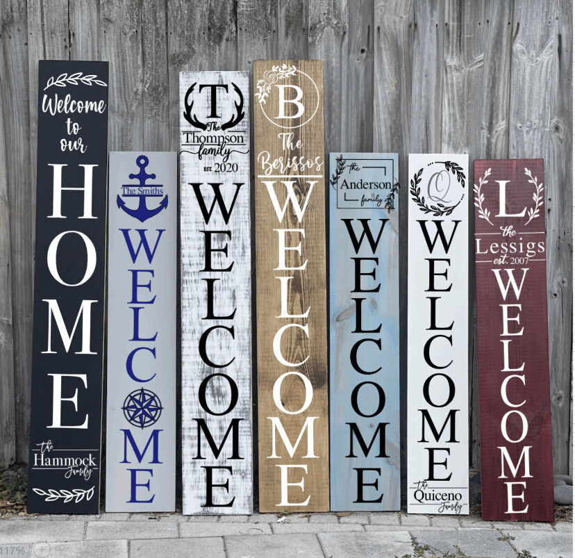 Large Print Welcome Sign