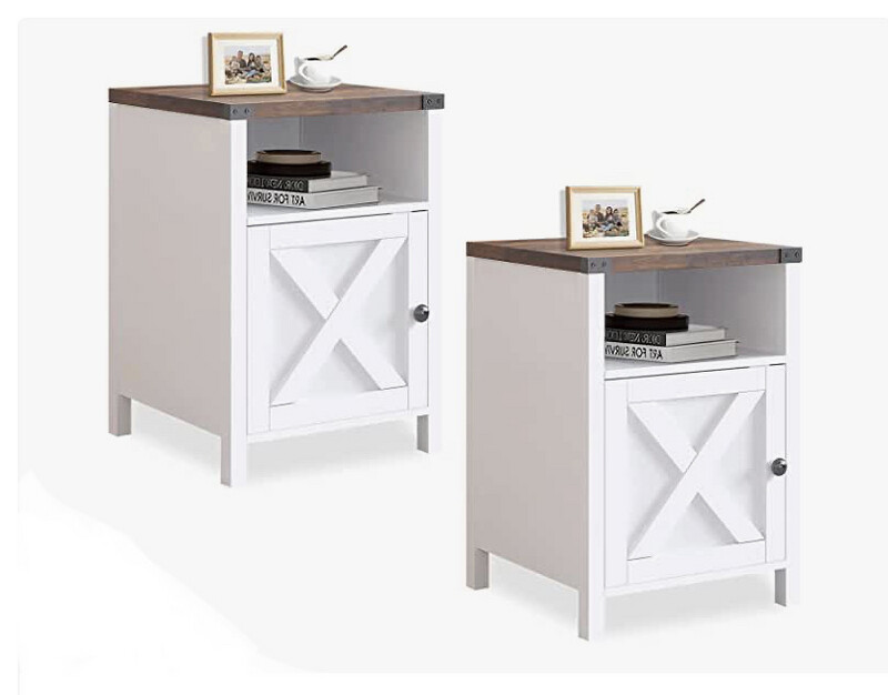 Farmhouse End Table Cabinets