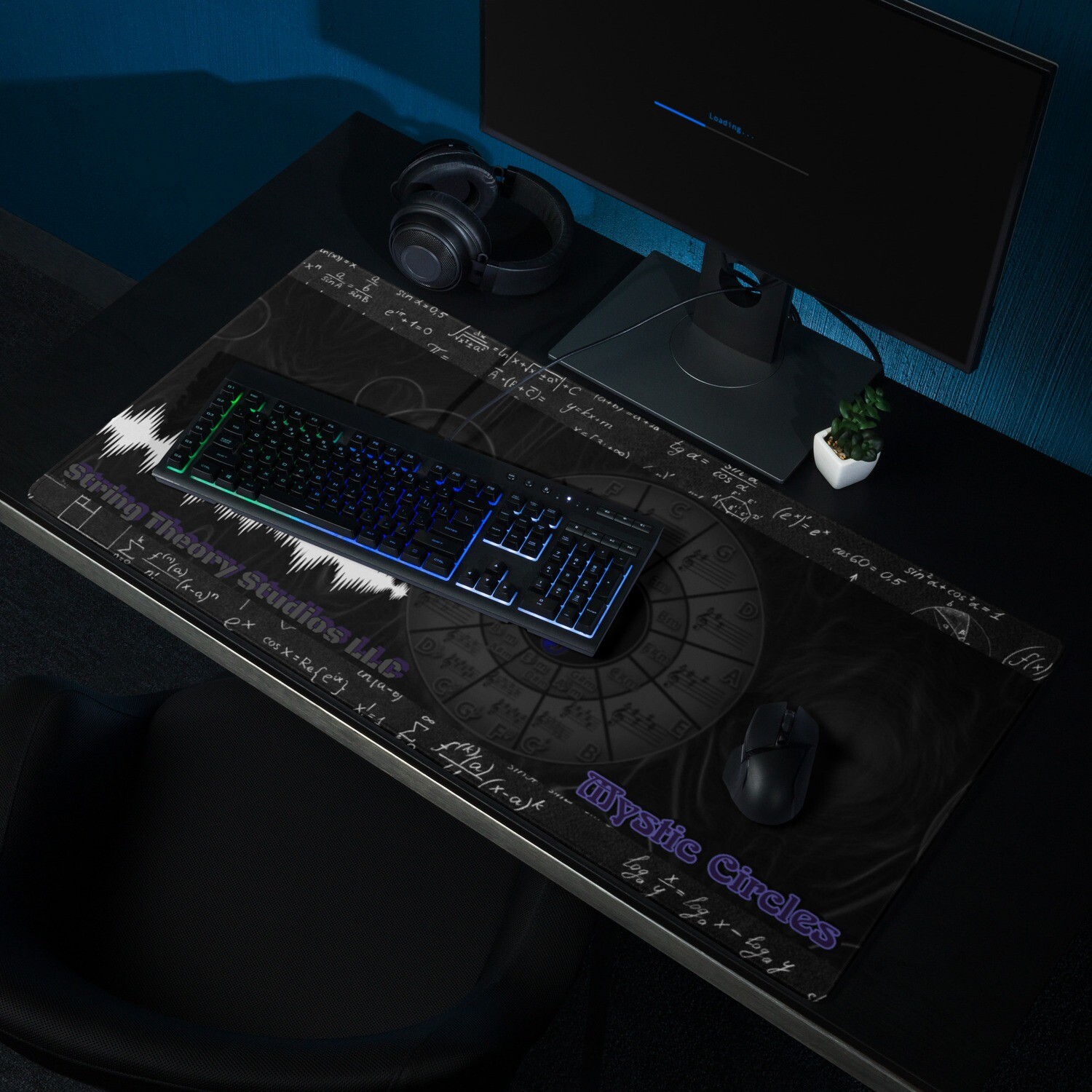 &quot;Mystic Circles&quot; Workspace Mat
